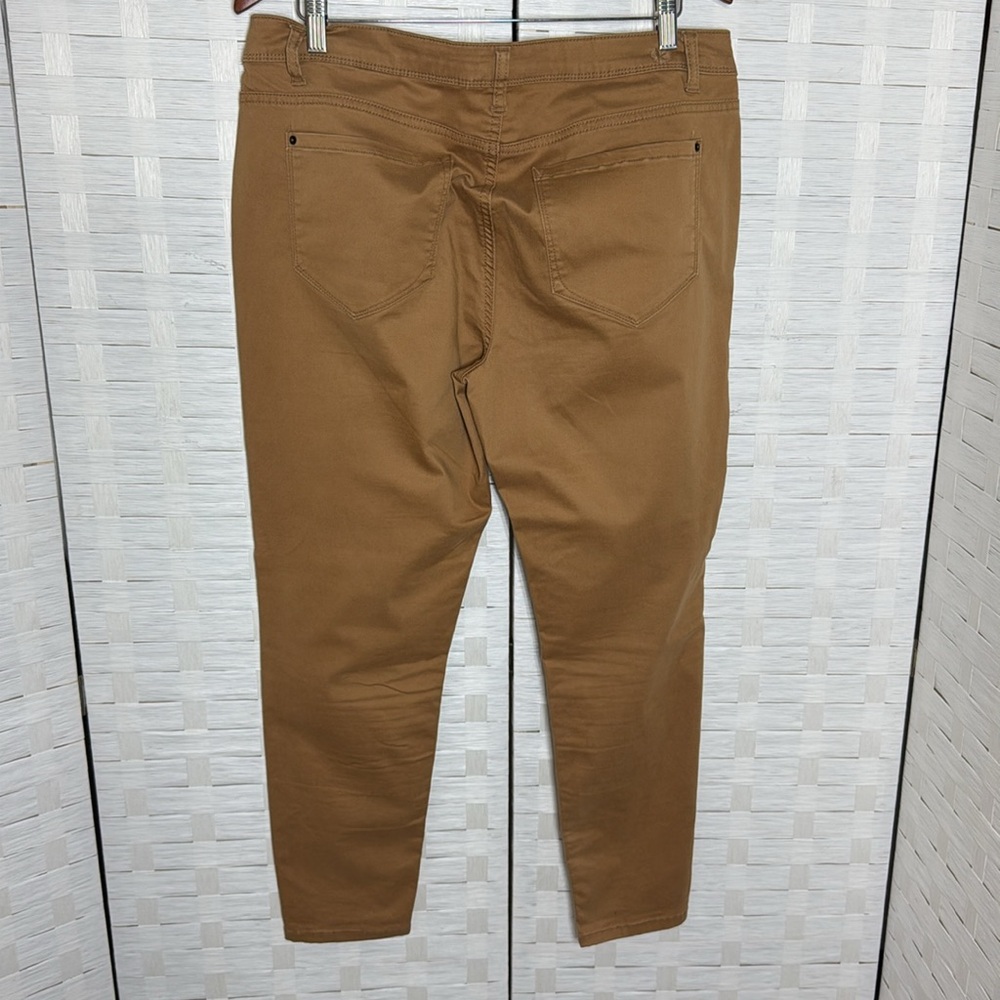 Kensie Jeans Effortless Ankle Mid Rise Camel Color Size 14 - Picture 3 of 7